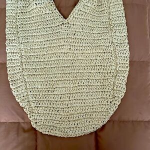 Banana Republic Straw Summer Tote PERFECT CONDITION